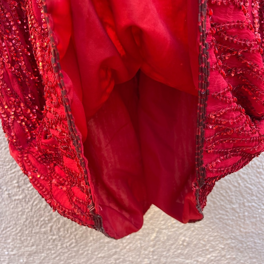 Vintage 80’s/90’s red sequin dress - Picture 10 of 12